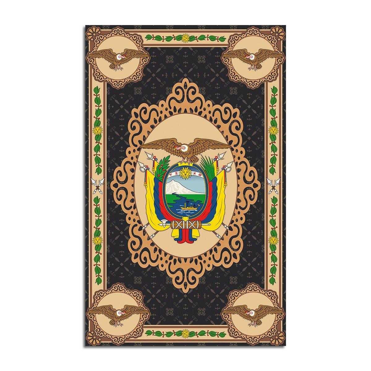 Ecuador Coat Of Arms Rug - CustomsPig