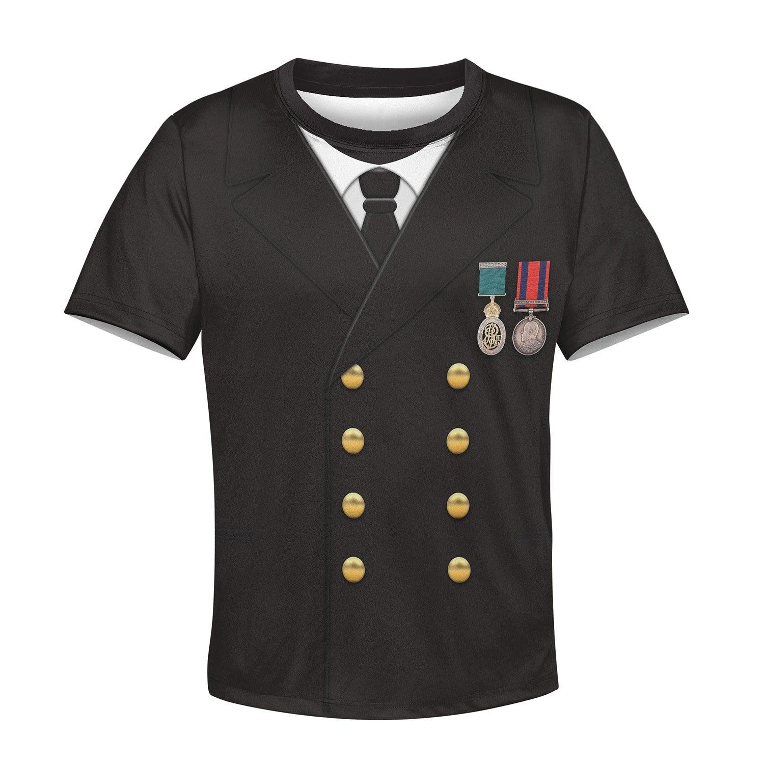 Edward John Smith Costume Cosplay Kid Hoodie Sweatshirt T-Shirt - CustomsPig.com