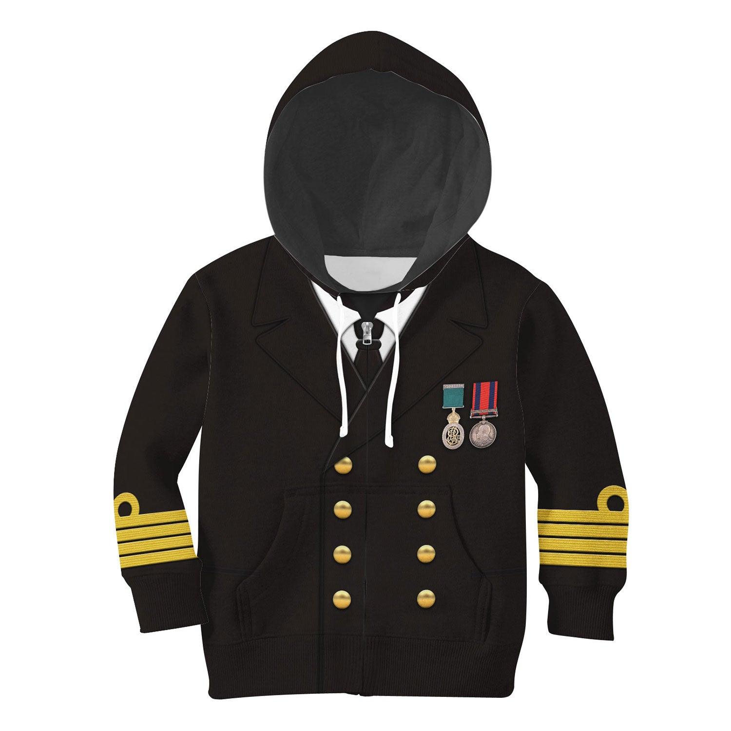 Edward John Smith Costume Cosplay Kid Hoodie Sweatshirt T-Shirt - CustomsPig.com