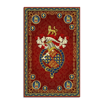 Edward the Black Prince Coat of Arms Rug - CustomsPig
