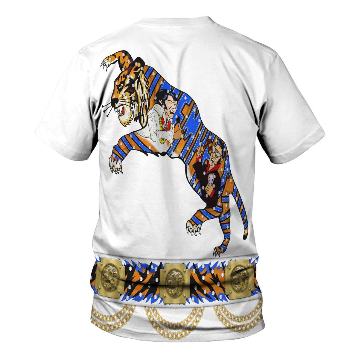 Elvis Presley Tiger Costume Hoodie Sweatshirt T-Shirt Sweatpants - CustomsPig.com