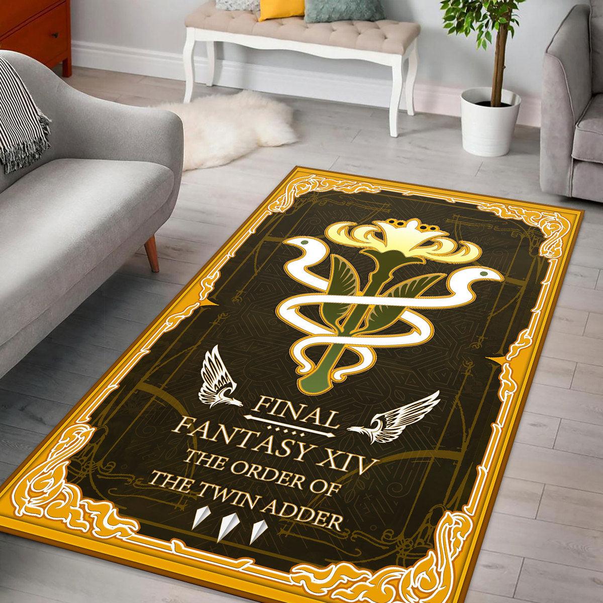 Final Fantasy XIV Grand Companies of Eorzeo Gridania Twin Adder Rug - DucG