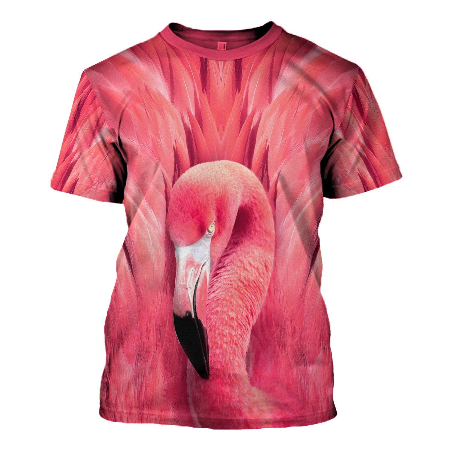 Flamingo 2 Animal Cosplay T-shirt Hoodie Sweatpants Apparel - CustomsPig