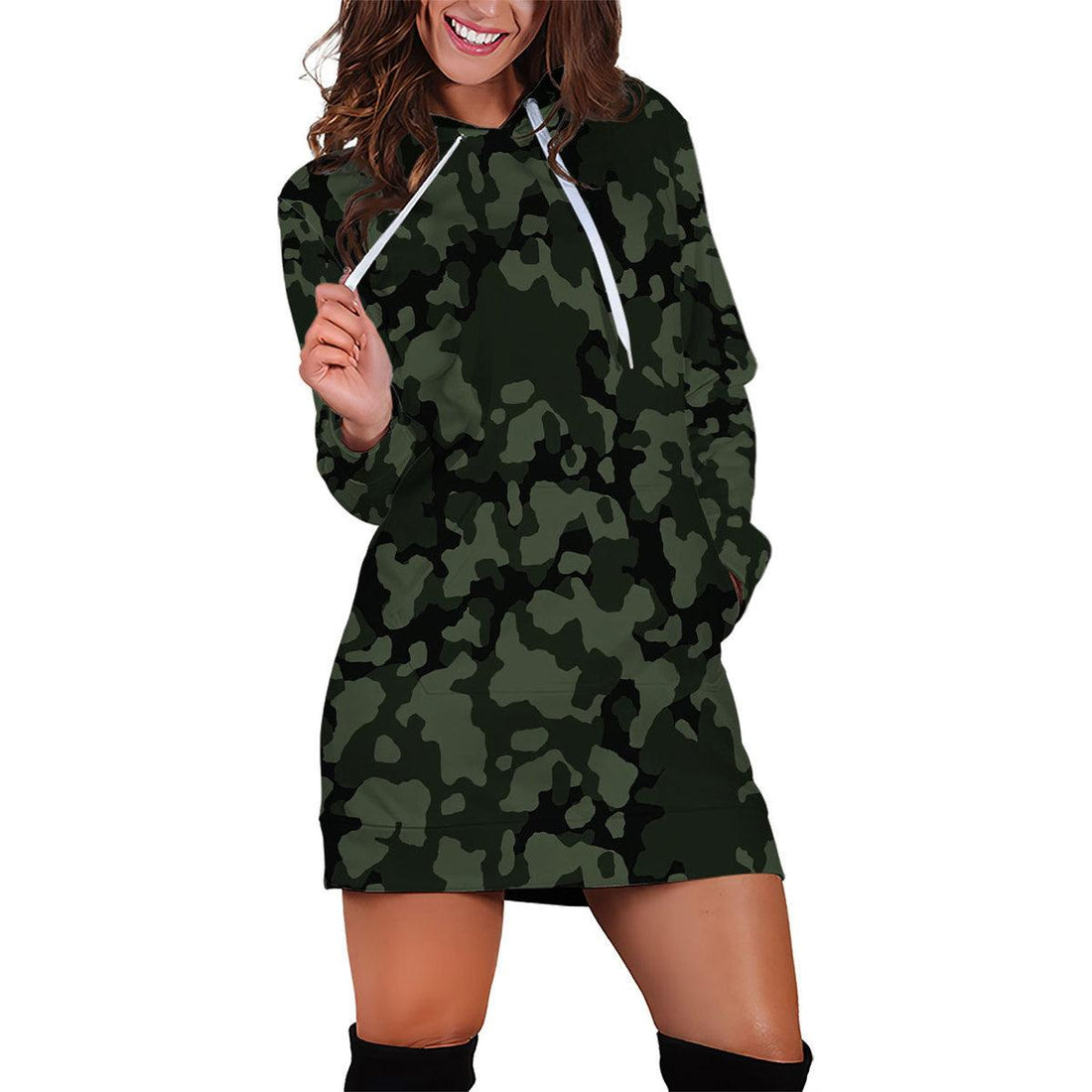 Flecktarn Darkgreen Dress Hoodie - DucG
