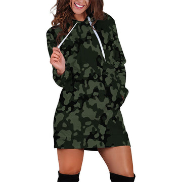 Flecktarn Darkgreen Dress Hoodie - DucG