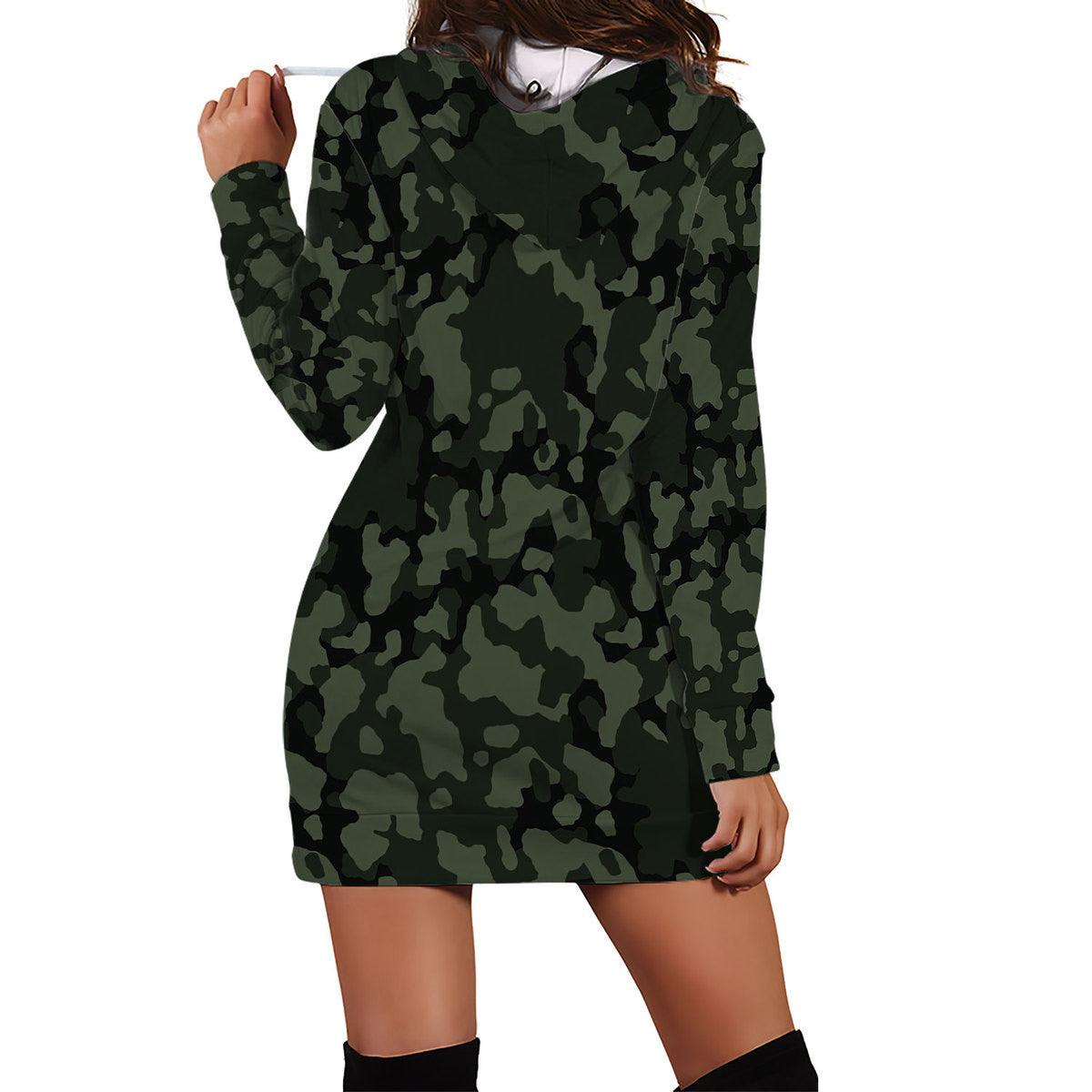 Flecktarn Darkgreen Dress Hoodie - DucG