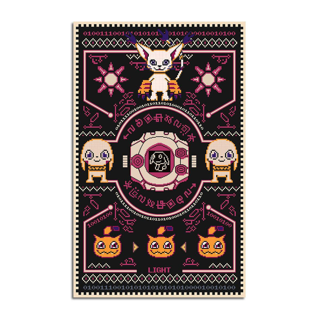 Gatomon Digimon - Angewomon Crest of Light Rug - DucG