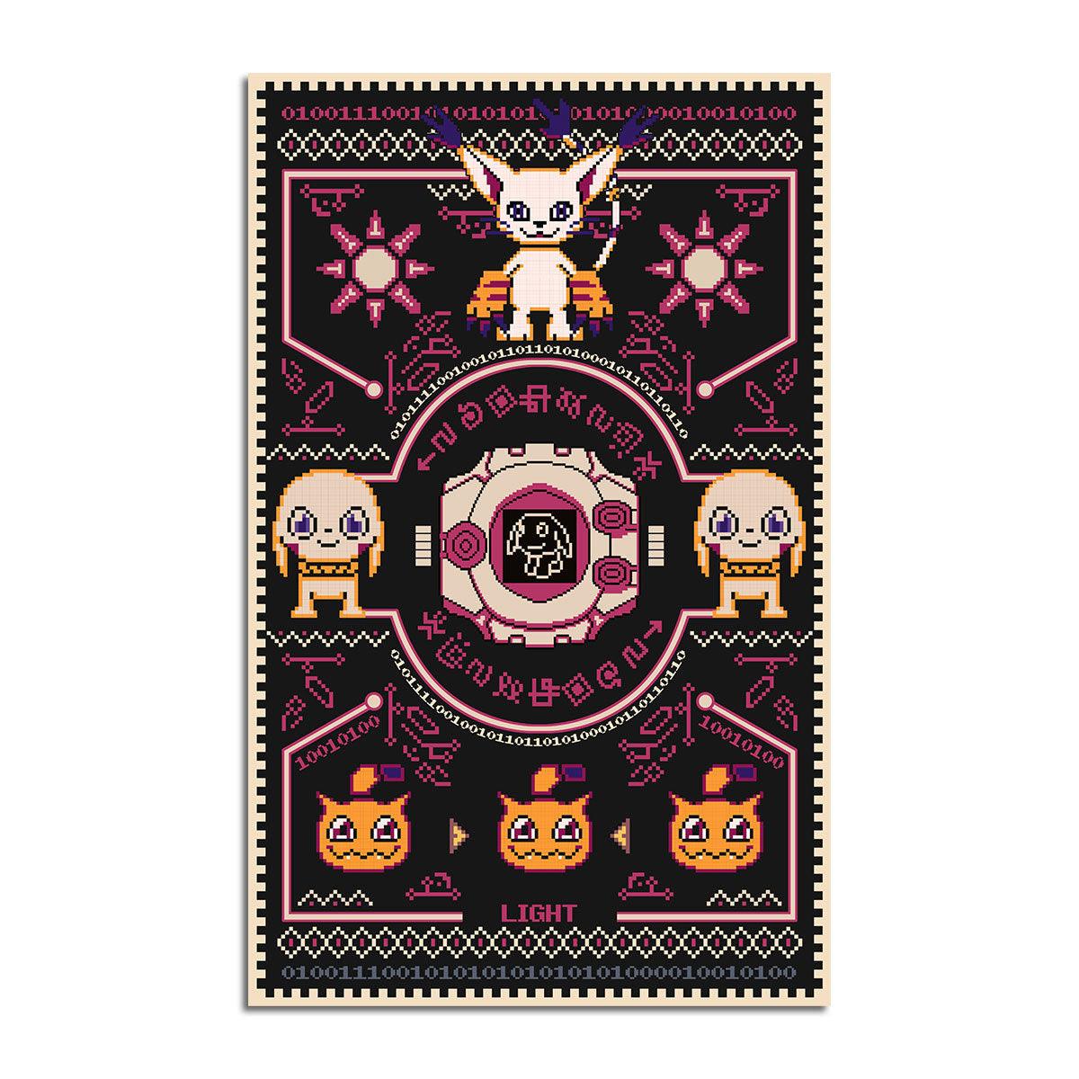 Gatomon Digimon - Angewomon Crest of Light Rug - DucG