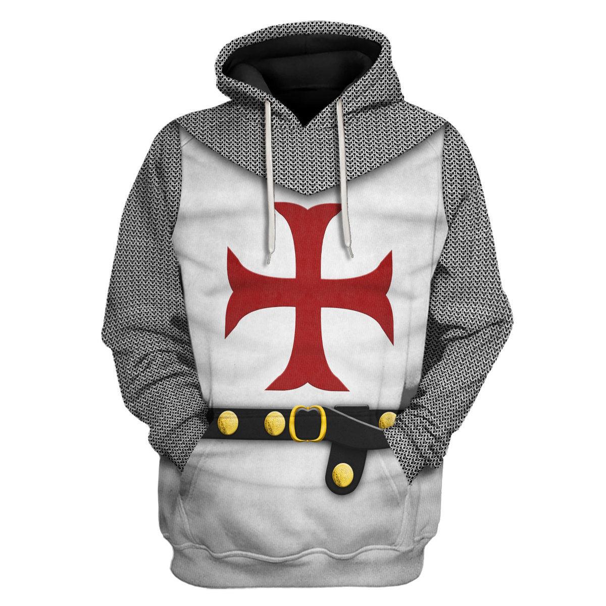 Gearhomie 1189-1192 English Templar Knights Costume Hoodie Sweatshirt T-Shirt Tracksuit - Gearhomie.com