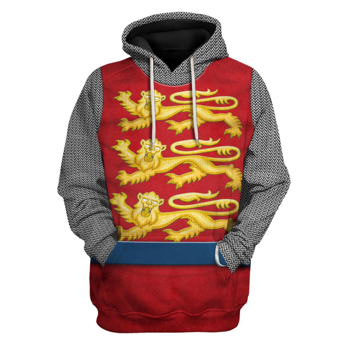 Gearhomie 12th Century English Knights Costume Hoodie Sweatshirt T-Shirt Tracksuit - Gearhomie.com