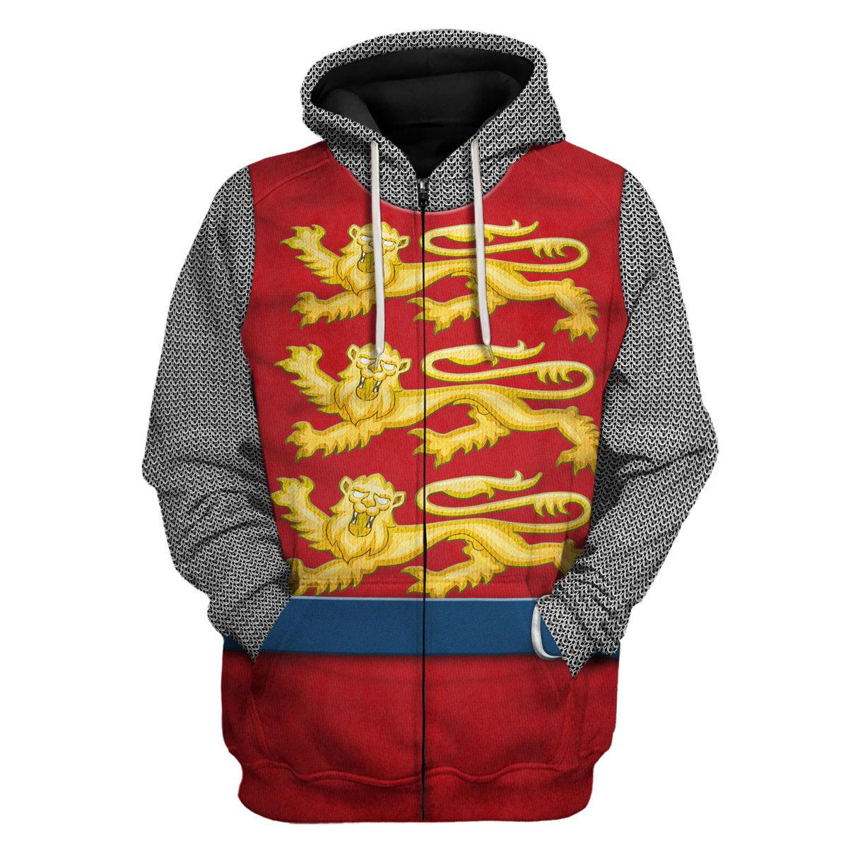 Gearhomie 12th Century English Knights Costume Hoodie Sweatshirt T-Shirt Tracksuit - Gearhomie.com