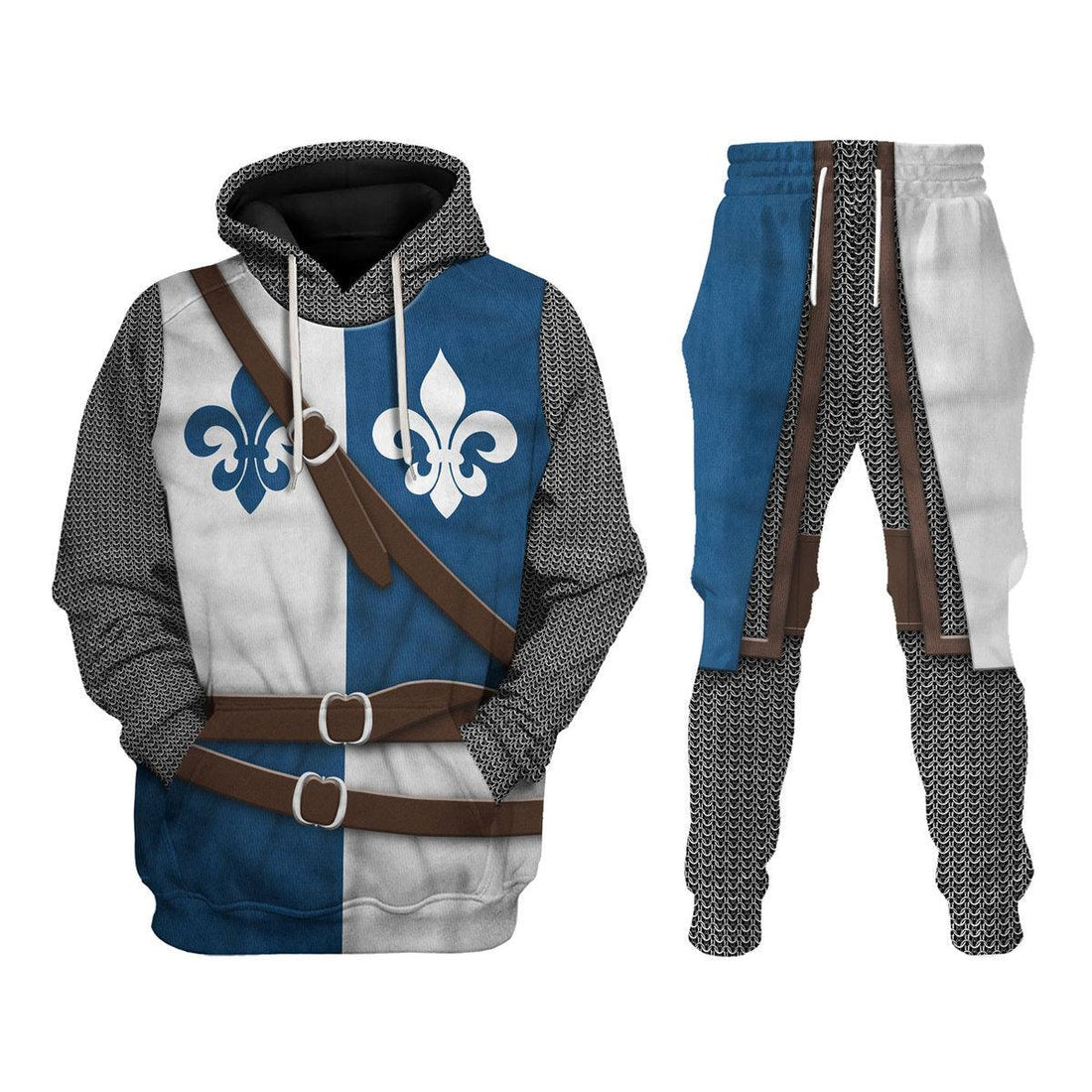 Gearhomie 12th Century French Knight Costume Hoodie Sweatshirt T-Shirt Tracksuit - Gearhomie.com