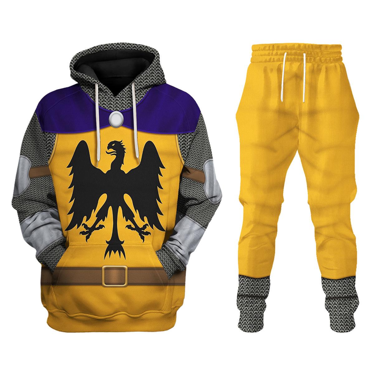 Gearhomie 12th Century Holy Roman Empire Knight Costume Hoodie Sweatshirt T-Shirt Tracksuit - Gearhomie.com
