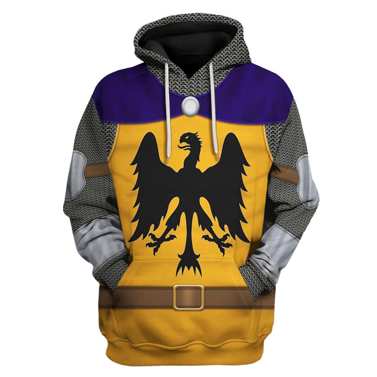 Gearhomie 12th Century Holy Roman Empire Knight Costume Hoodie Sweatshirt T-Shirt Tracksuit - Gearhomie.com