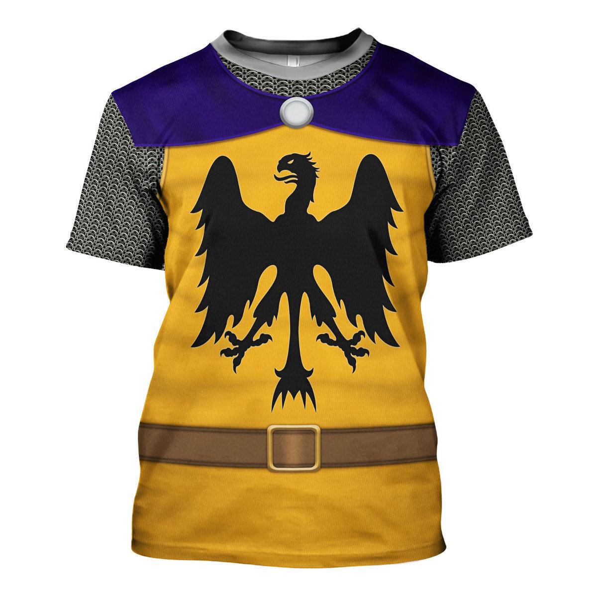 Gearhomie 12th Century Holy Roman Empire Knight Costume Hoodie Sweatshirt T-Shirt Tracksuit - Gearhomie.com
