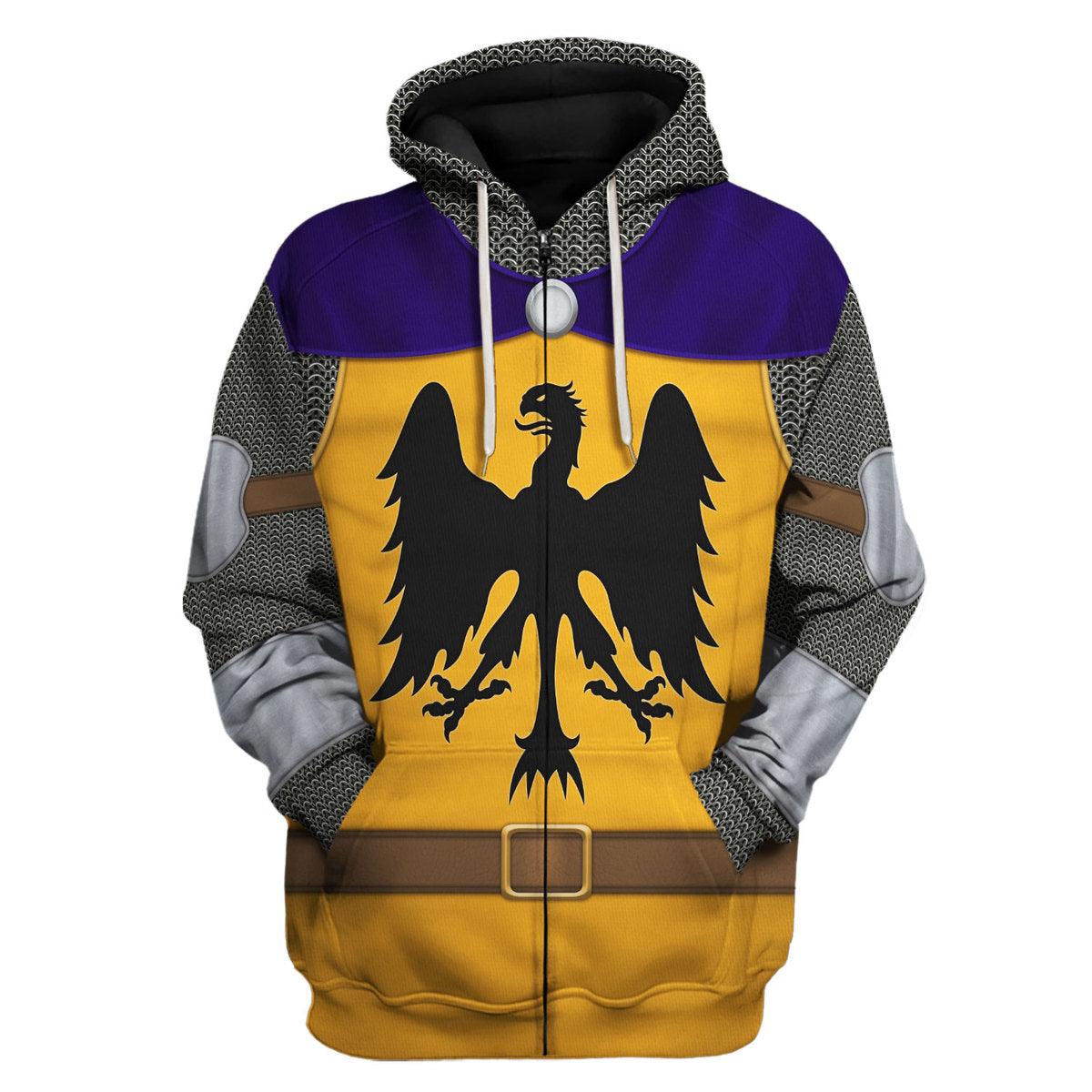 Gearhomie 12th Century Holy Roman Empire Knight Costume Hoodie Sweatshirt T-Shirt Tracksuit - Gearhomie.com