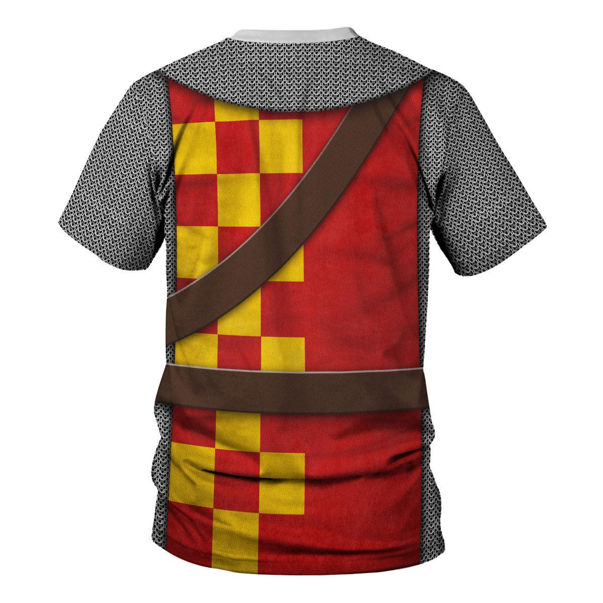 Gearhomie 13th Century English Knight Costume Hoodie Sweatshirt T-Shirt Tracksuit - Gearhomie.com