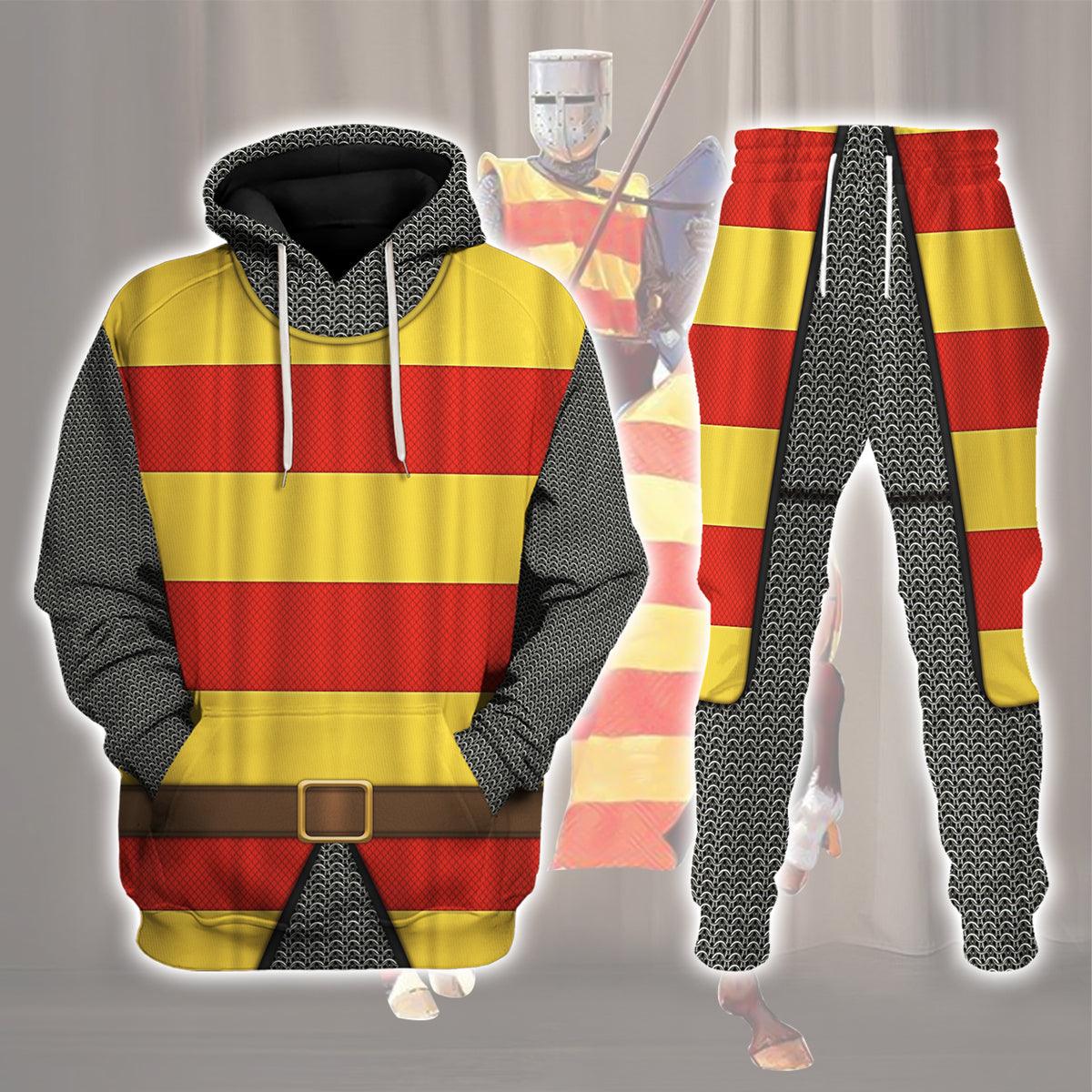 Gearhomie 13th Century Holy Roman Empire Knight Costume Hoodie Sweatshirt T-Shirt Tracksuit - Gearhomie.com