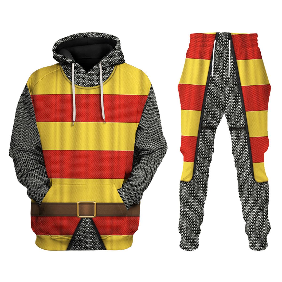 Gearhomie 13th Century Holy Roman Empire Knight Costume Hoodie Sweatshirt T-Shirt Tracksuit - Gearhomie.com