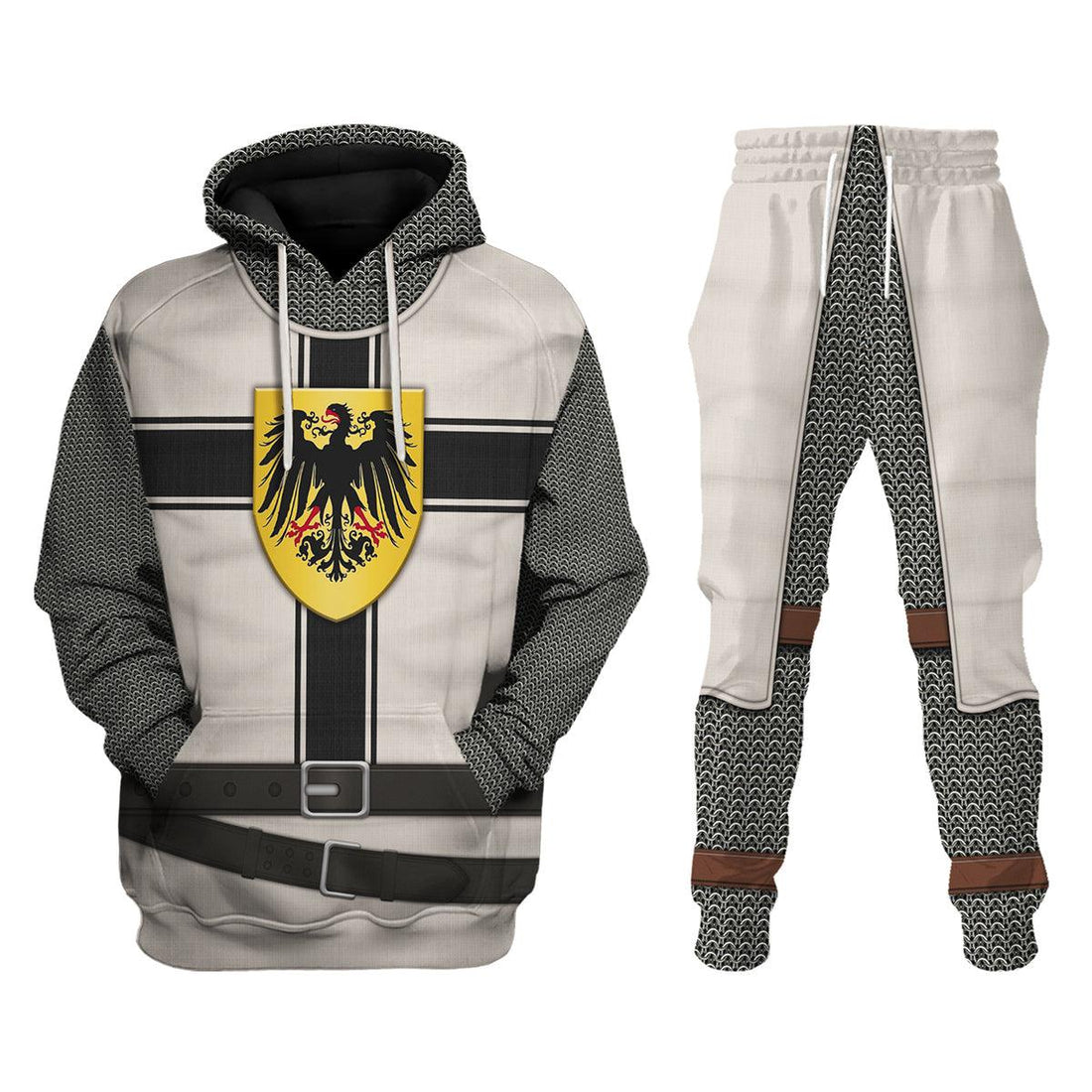 Gearhomie 13th Century Teutonic Knight of Saint Mary Costume Hoodie Sweatshirt T-Shirt Tracksuit - Gearhomie.com