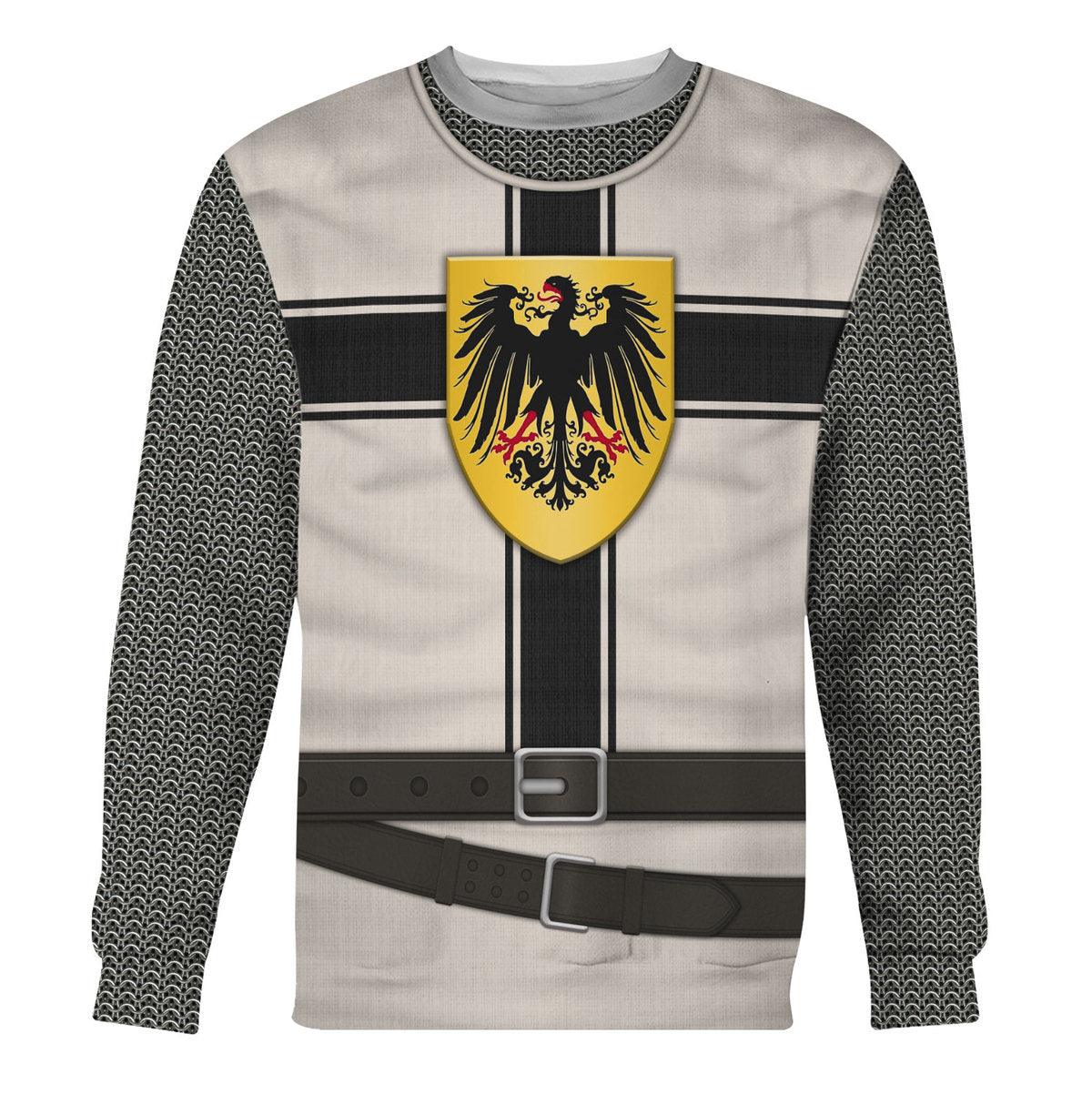 Gearhomie 13th Century Teutonic Knight of Saint Mary Costume Hoodie Sweatshirt T-Shirt Tracksuit - Gearhomie.com