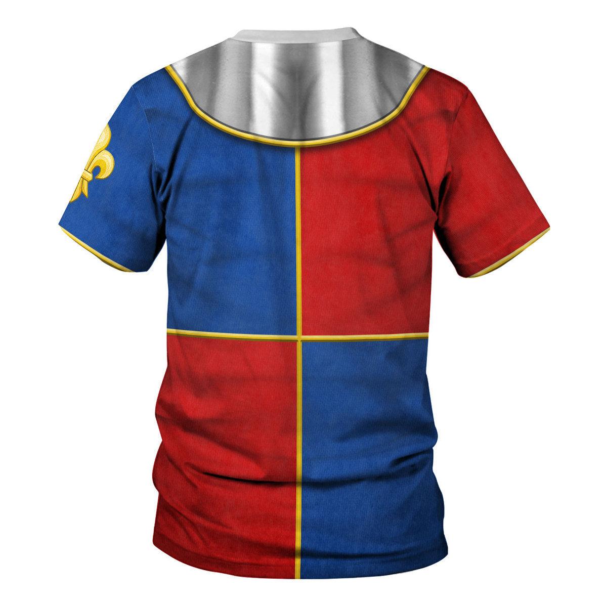CustomsPig 1415 Agincourt Charles I d'Albret Knight Costume Hoodie Sweatshirt T-Shirt Tracksuit - CustomsPig.com