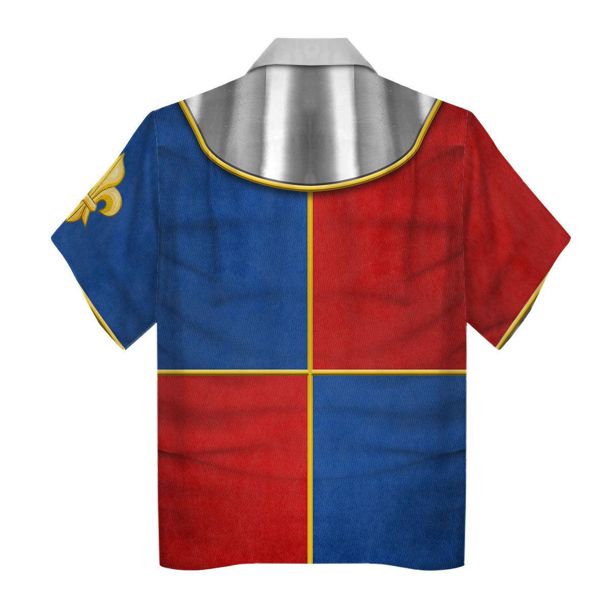 Gearhomie 1415 Agincourt Charles I d'Albret Knight Costume Hoodie Sweatshirt T-Shirt Tracksuit - Gearhomie.com