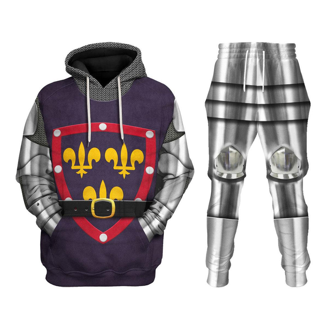 Gearhomie 1415 Agincourt Knight Duke of Alencon Knight Costume Hoodie Sweatshirt T-Shirt Tracksuit - Gearhomie.com