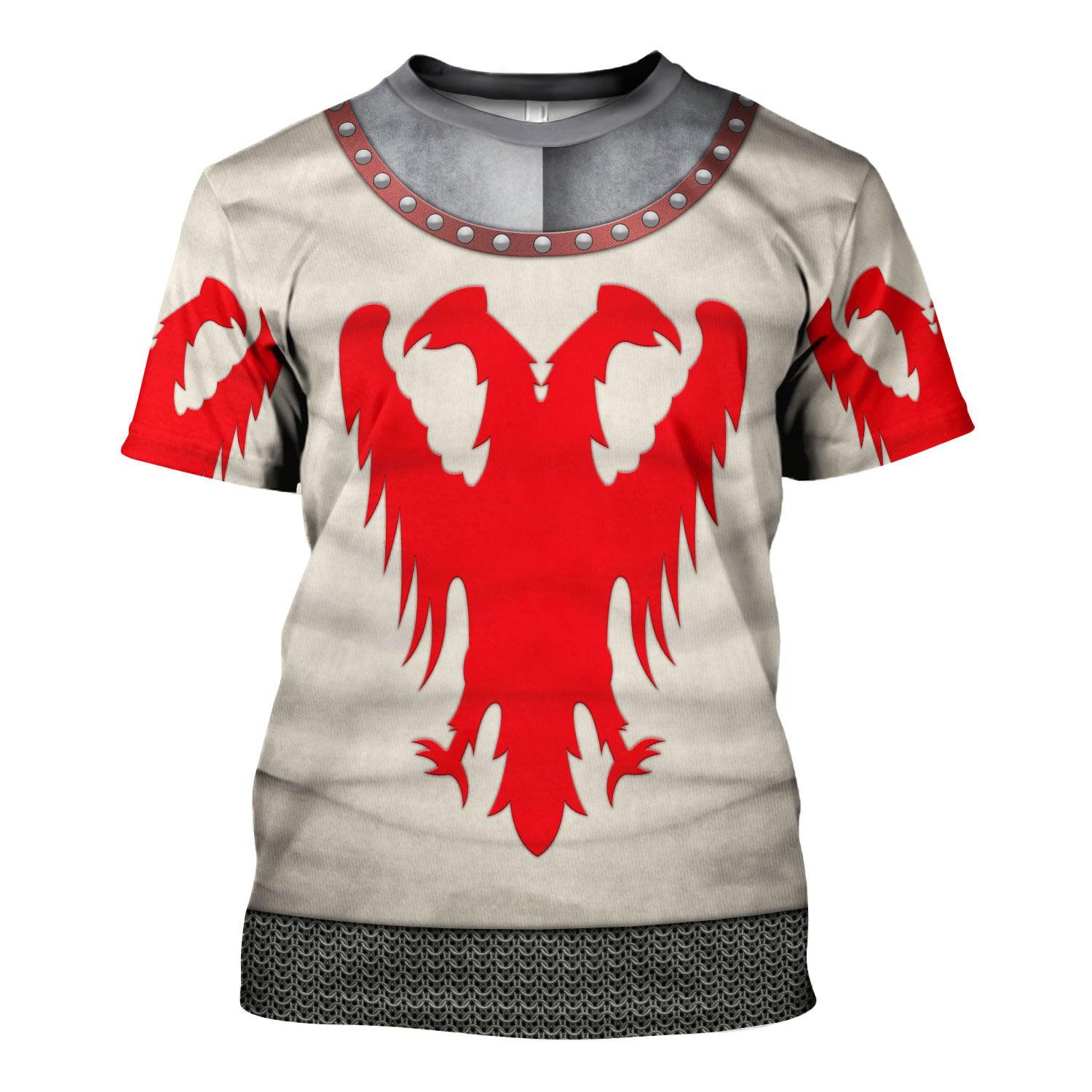 CustomsPig 14th Century Articulated Armour- Boucicaut 1415 Outfit Costume Hoodie Sweatshirt T-Shirt Tracksuit - DucG