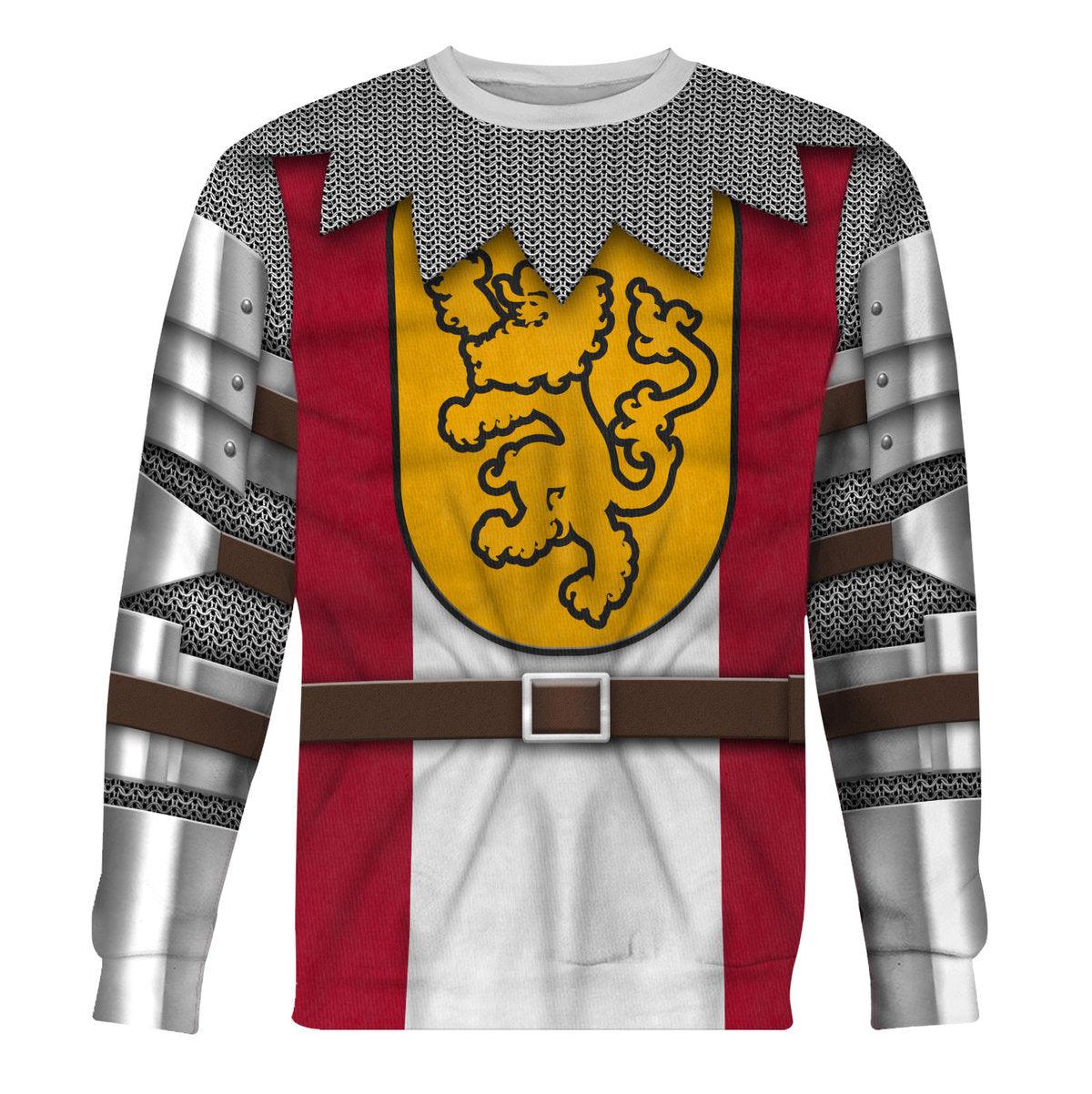 Gearhomie 14th Century English Knights Costume Hoodie Sweatshirt T-Shirt Tracksuit - Gearhomie.com