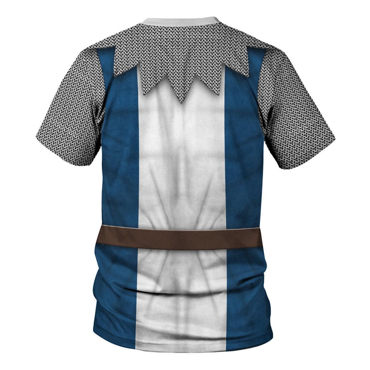 Gearhomie 14th Century French Knight Costume Hoodie Sweatshirt T-Shirt Tracksuit - Gearhomie.com