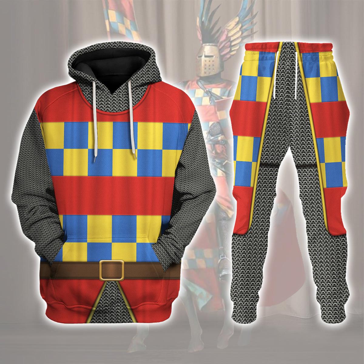 Gearhomie 14th Century Holy Roman Empire Knight Costume Hoodie Sweatshirt T-Shirt Tracksuit - Gearhomie.com