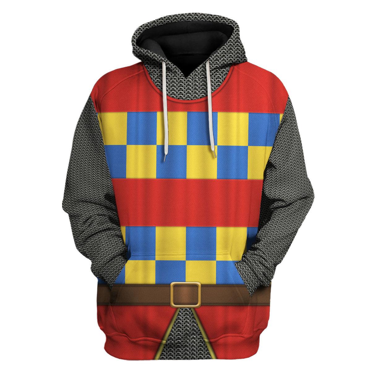 Gearhomie 14th Century Holy Roman Empire Knight Costume Hoodie Sweatshirt T-Shirt Tracksuit - Gearhomie.com