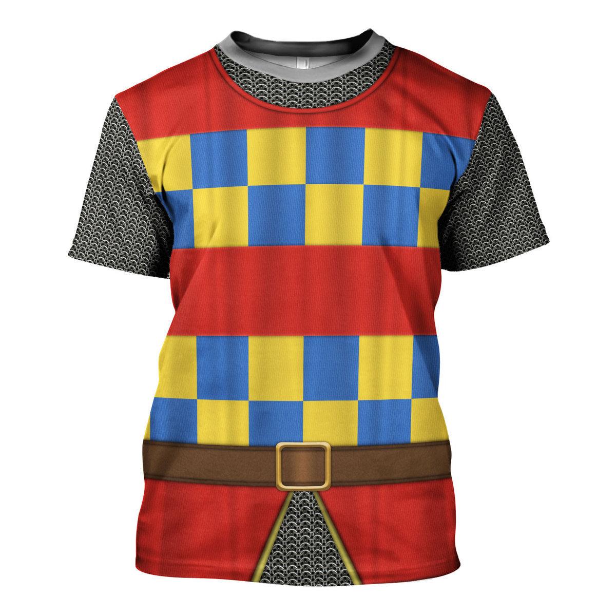 Gearhomie 14th Century Holy Roman Empire Knight Costume Hoodie Sweatshirt T-Shirt Tracksuit - Gearhomie.com