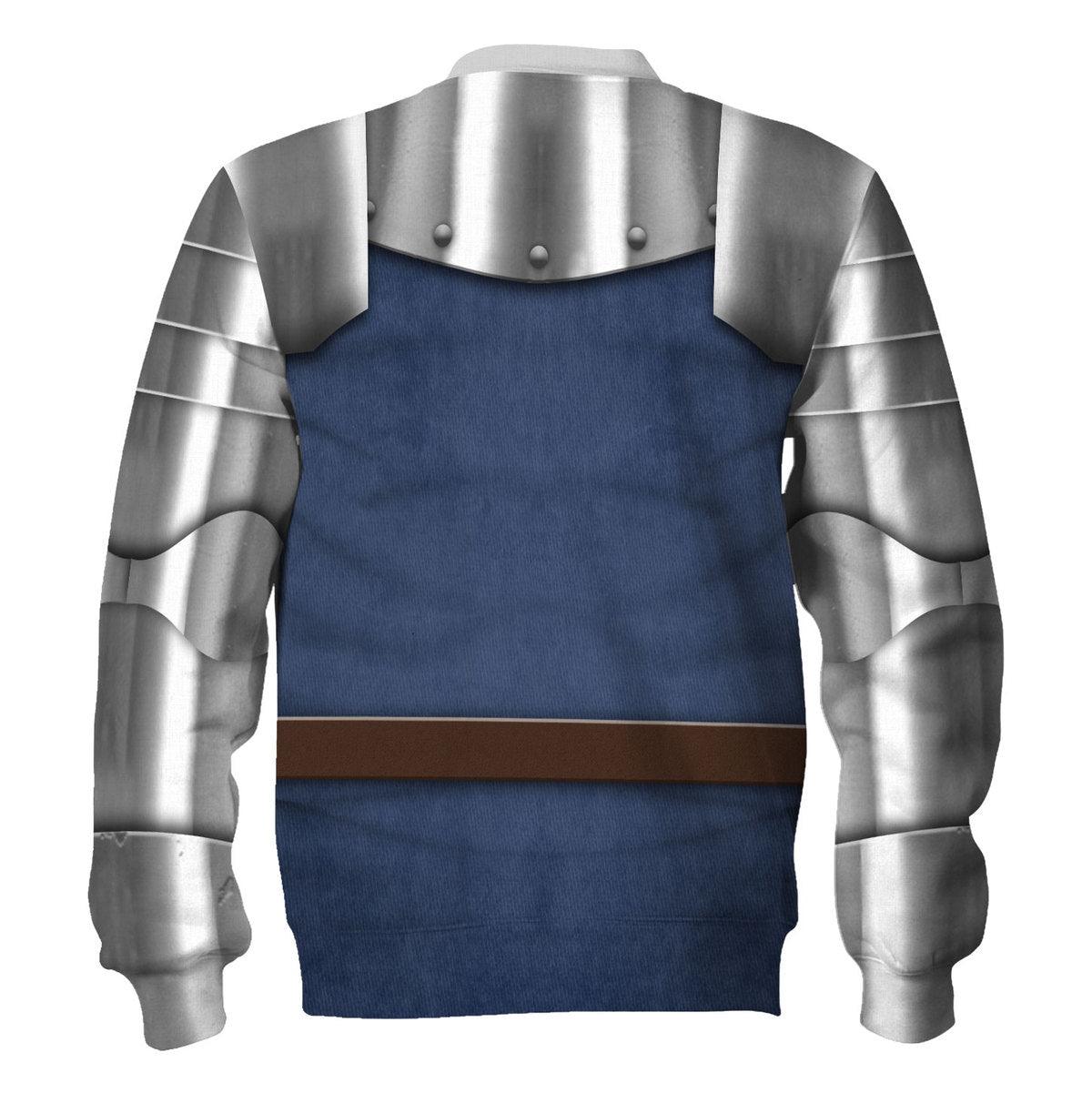 Gearhomie 15th Century French Knight Costume Hoodie Sweatshirt T-Shirt Tracksuit - Gearhomie.com
