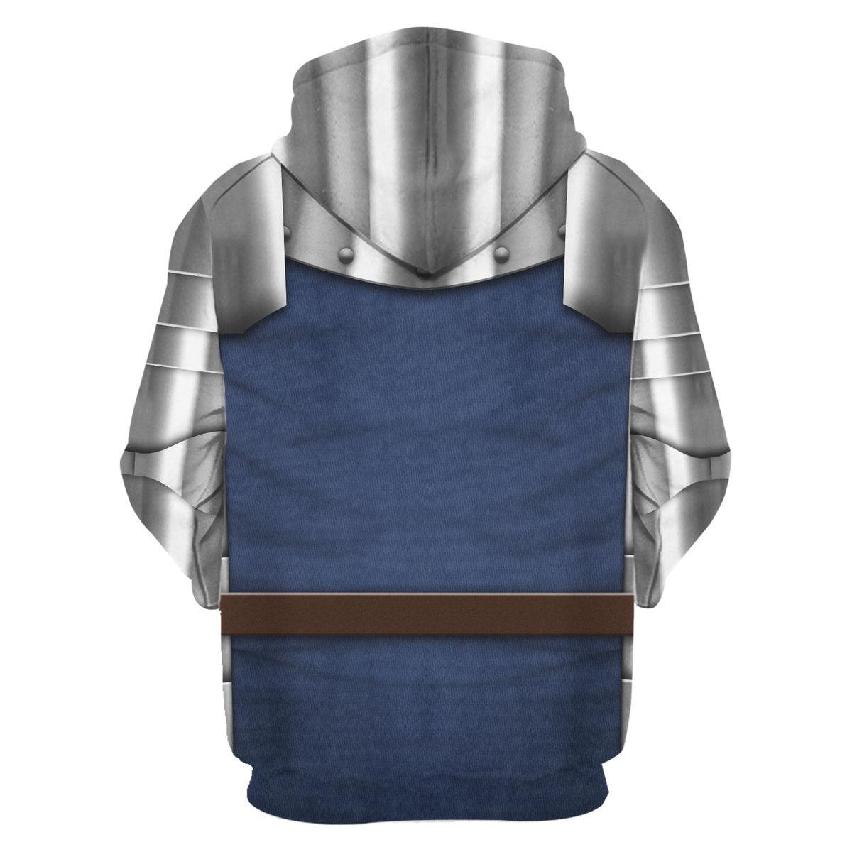 Gearhomie 15th Century French Knight Costume Hoodie Sweatshirt T-Shirt Tracksuit - Gearhomie.com