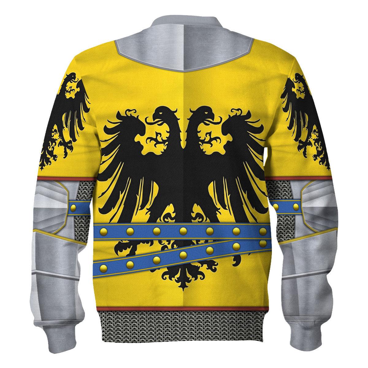 Gearhomie 15th Century Holy Roman Empire Knight Costume Hoodie Sweatshirt T-Shirt Tracksuit - Gearhomie.com