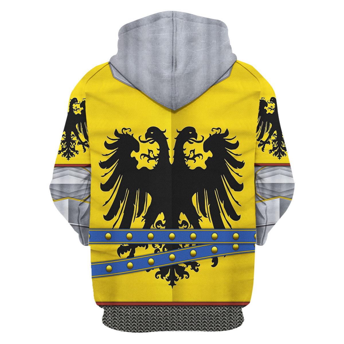 Gearhomie 15th Century Holy Roman Empire Knight Costume Hoodie Sweatshirt T-Shirt Tracksuit - Gearhomie.com