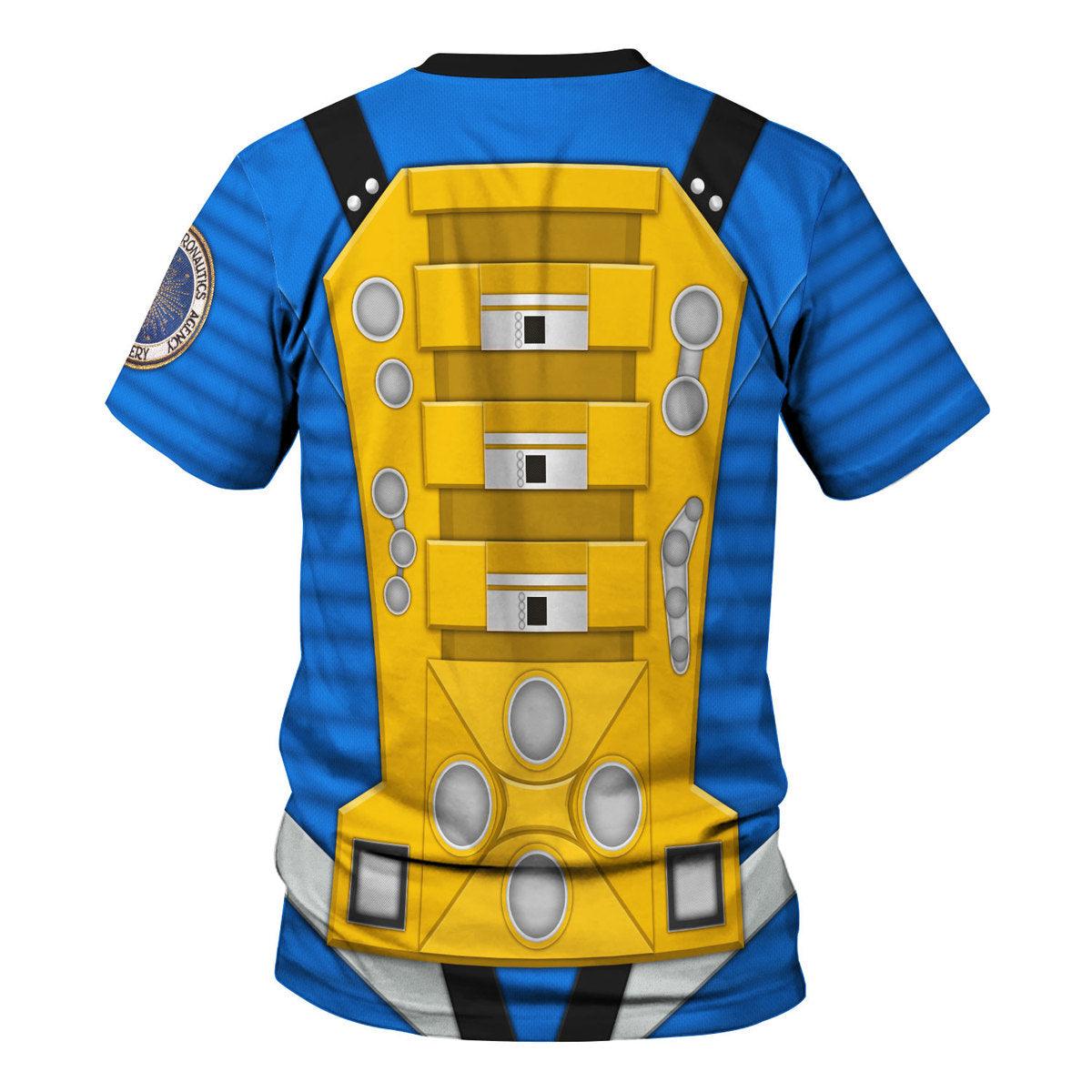 Gearhomie 2001: Space Odyssey Iconic Costume Blue Hoodie Sweatshirt T-Shirt Sweatpants - Gearhomie.com