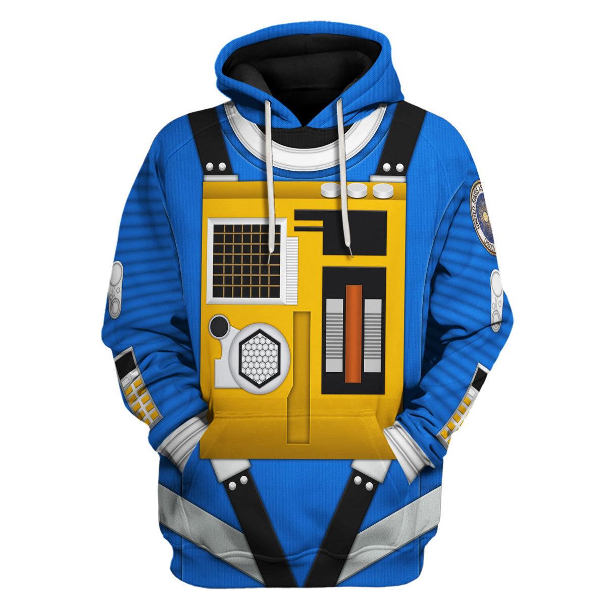 Gearhomie 2001: Space Odyssey Iconic Costume Blue Hoodie Sweatshirt T-Shirt Sweatpants - Gearhomie.com