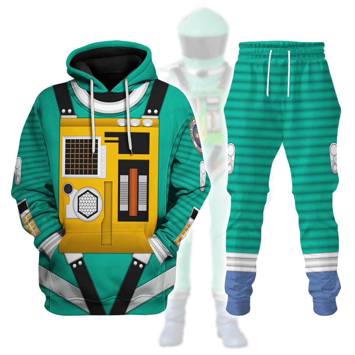 Gearhomie 2001: Space Odyssey Iconic Costume Green Hoodie Sweatshirt T-Shirt Sweatpants - Gearhomie.com