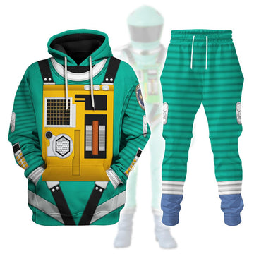 Gearhomie 2001: Space Odyssey Iconic Costume Green Hoodie Sweatshirt T-Shirt Sweatpants - Gearhomie.com