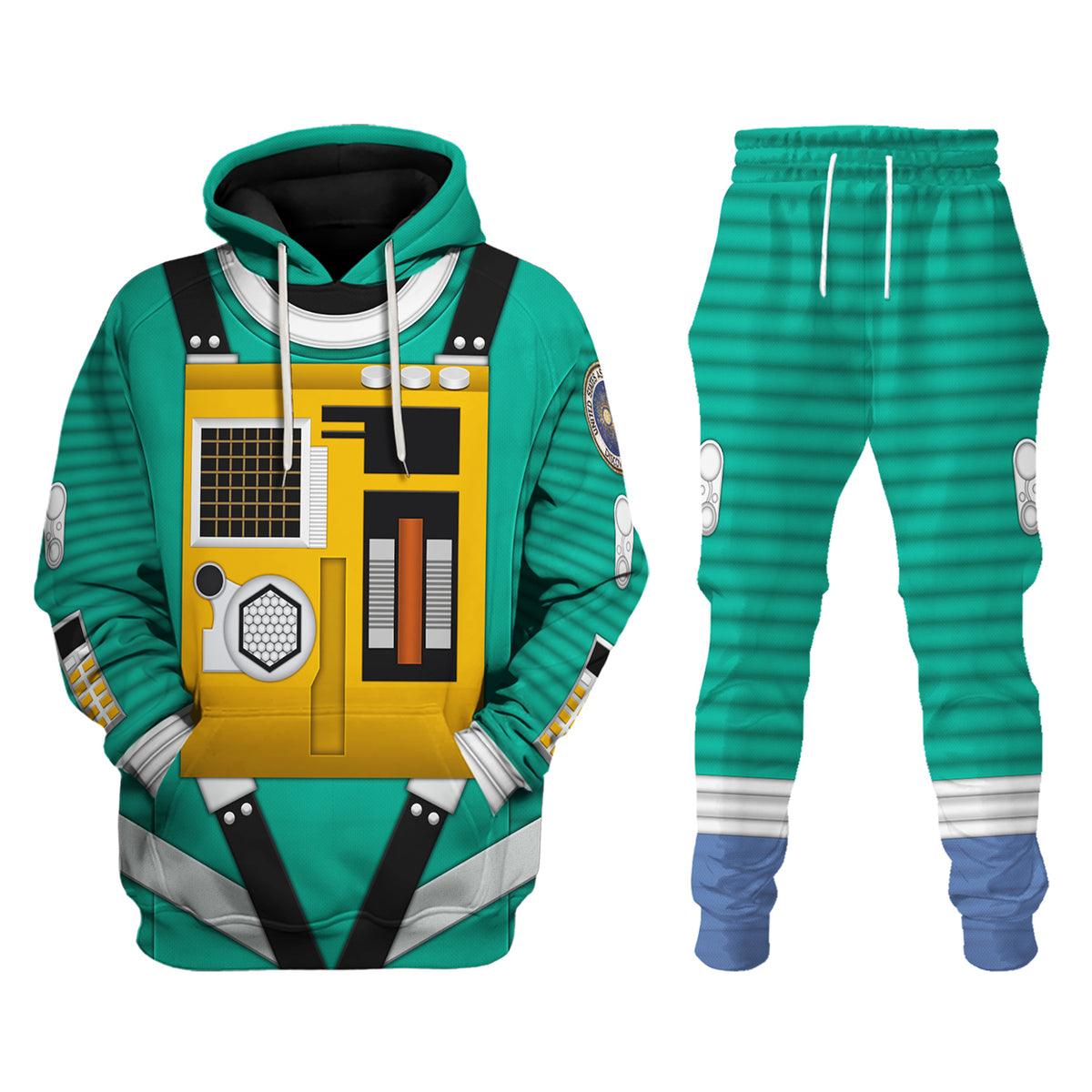 Gearhomie 2001: Space Odyssey Iconic Costume Green Hoodie Sweatshirt T-Shirt Sweatpants - Gearhomie.com