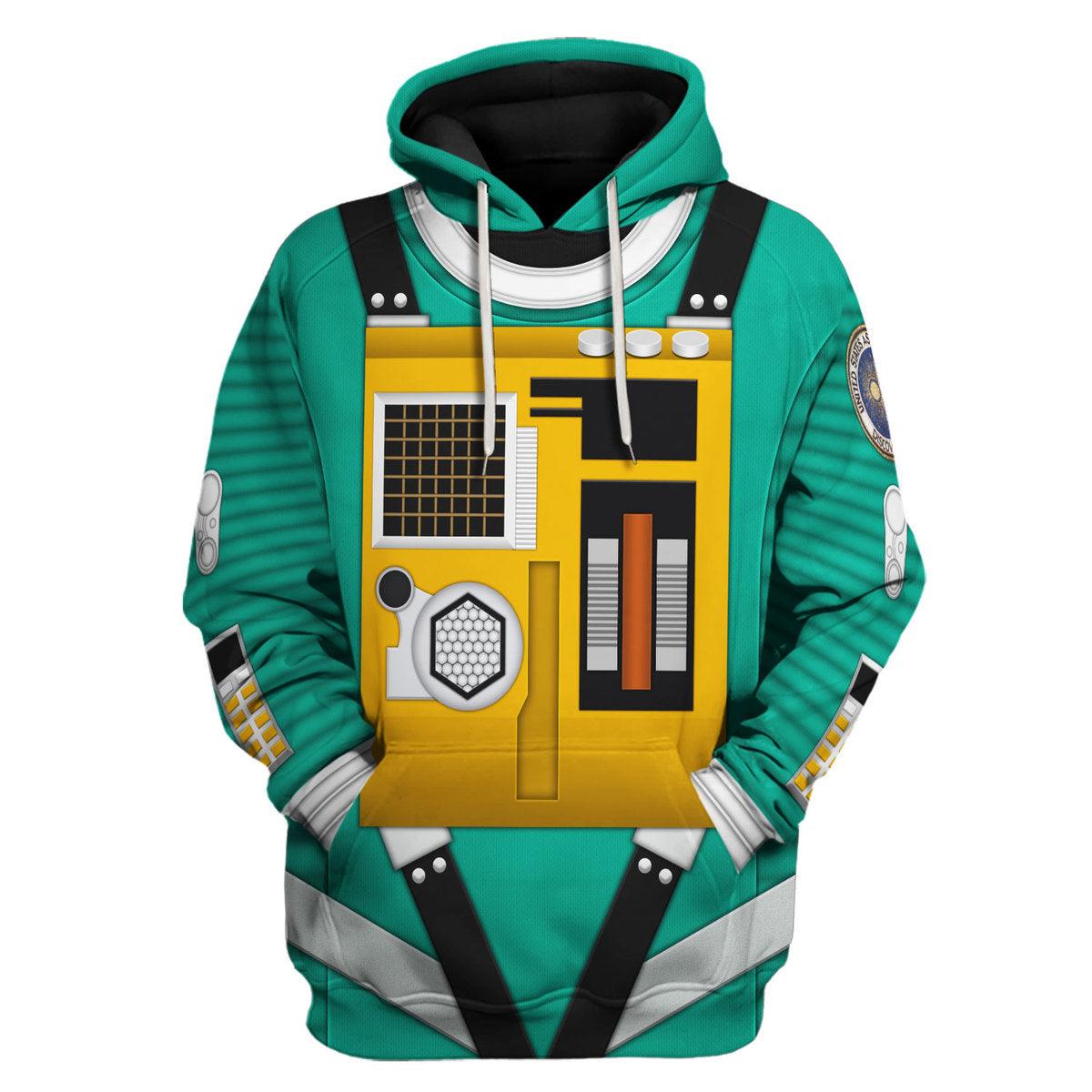 CustomsPig 2001: Space Odyssey Iconic Costume Green Hoodie Sweatshirt T-Shirt Sweatpants