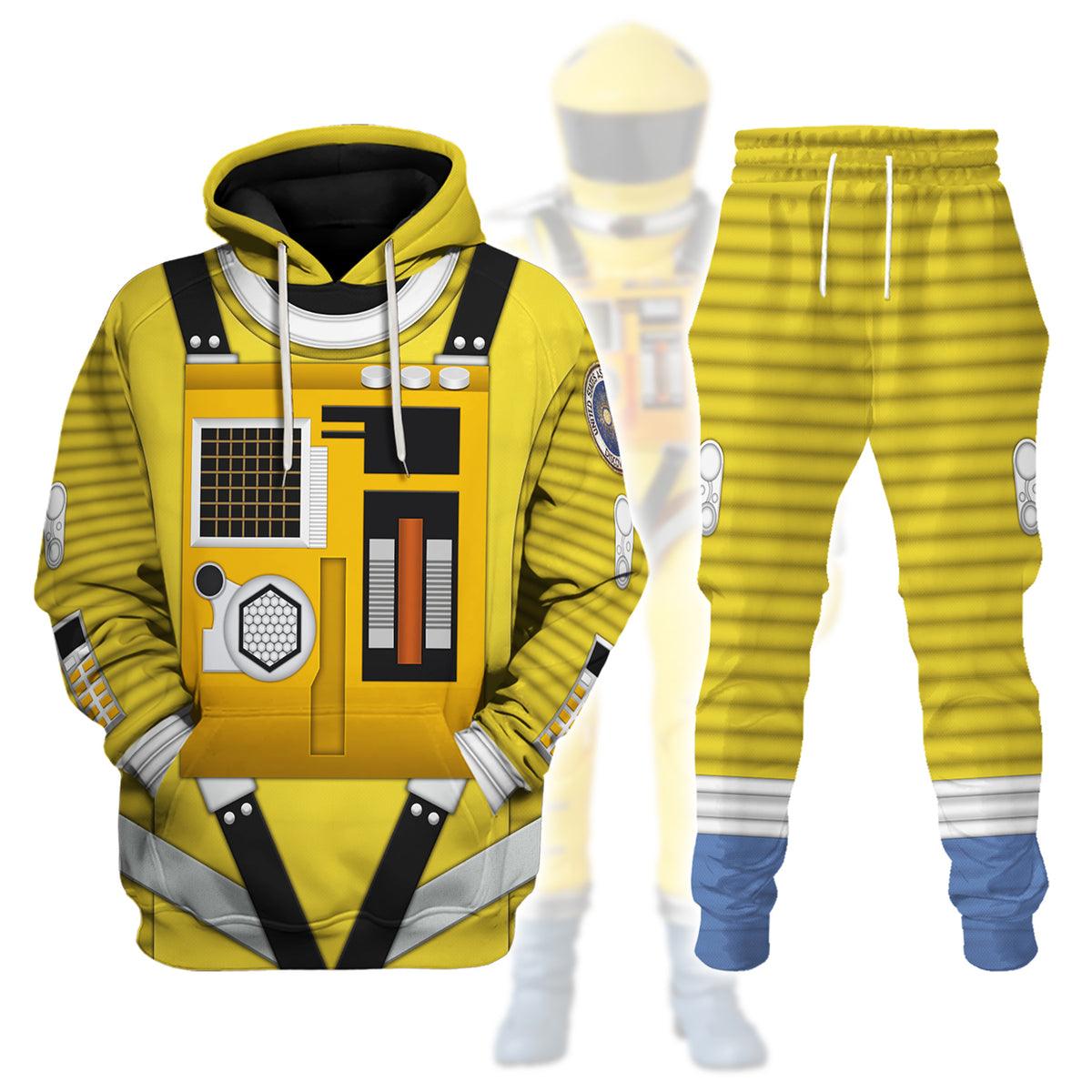 Gearhomie 2001: Space Odyssey Iconic Costume Yellow Hoodie Sweatshirt T-Shirt Sweatpants - Gearhomie.com