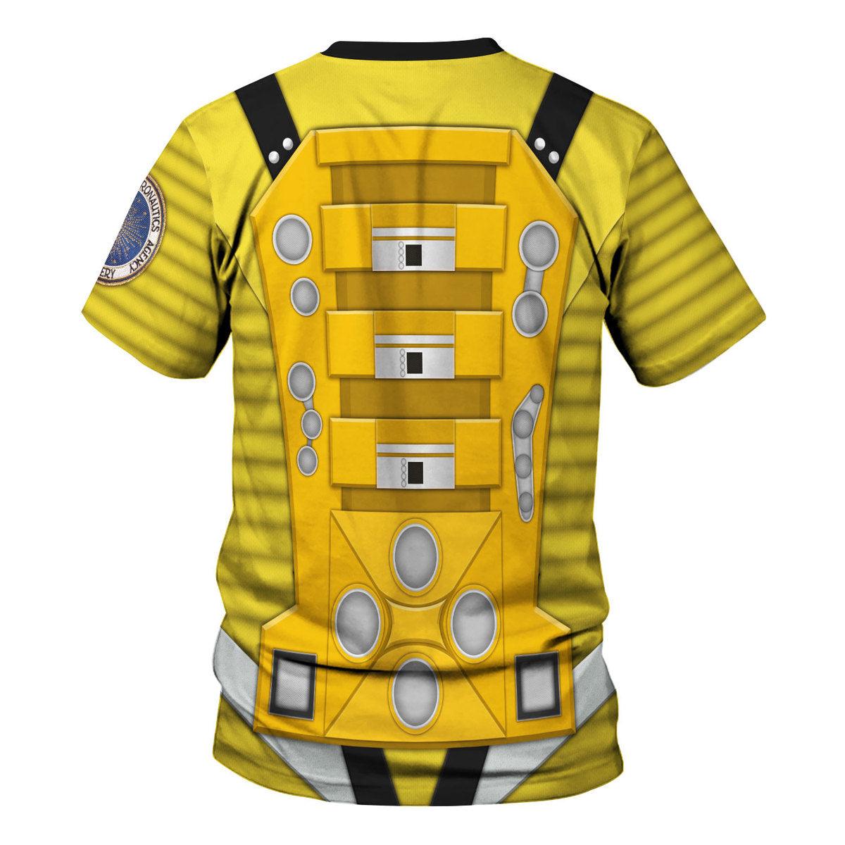 Gearhomie 2001: Space Odyssey Iconic Costume Yellow Hoodie Sweatshirt T-Shirt Sweatpants - Gearhomie.com