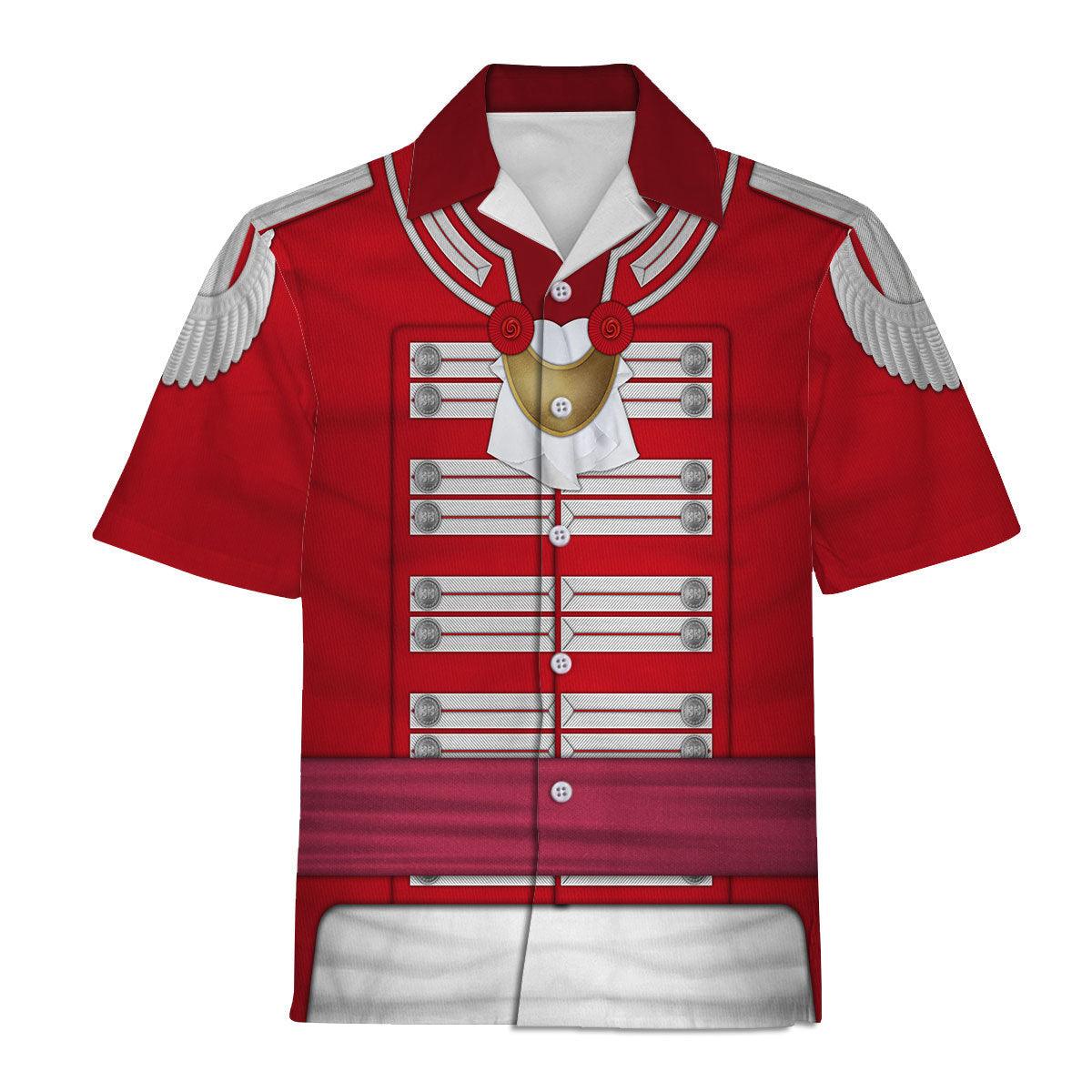 Gearhomie 33rd Foot (1st Yorkshire West Riding) Officer-Flank Company-Full Dress(1812-1815) Uniform All Over Print Hoodie Sweatshirt T-Shirt Tracksuit - Gearhomie.com