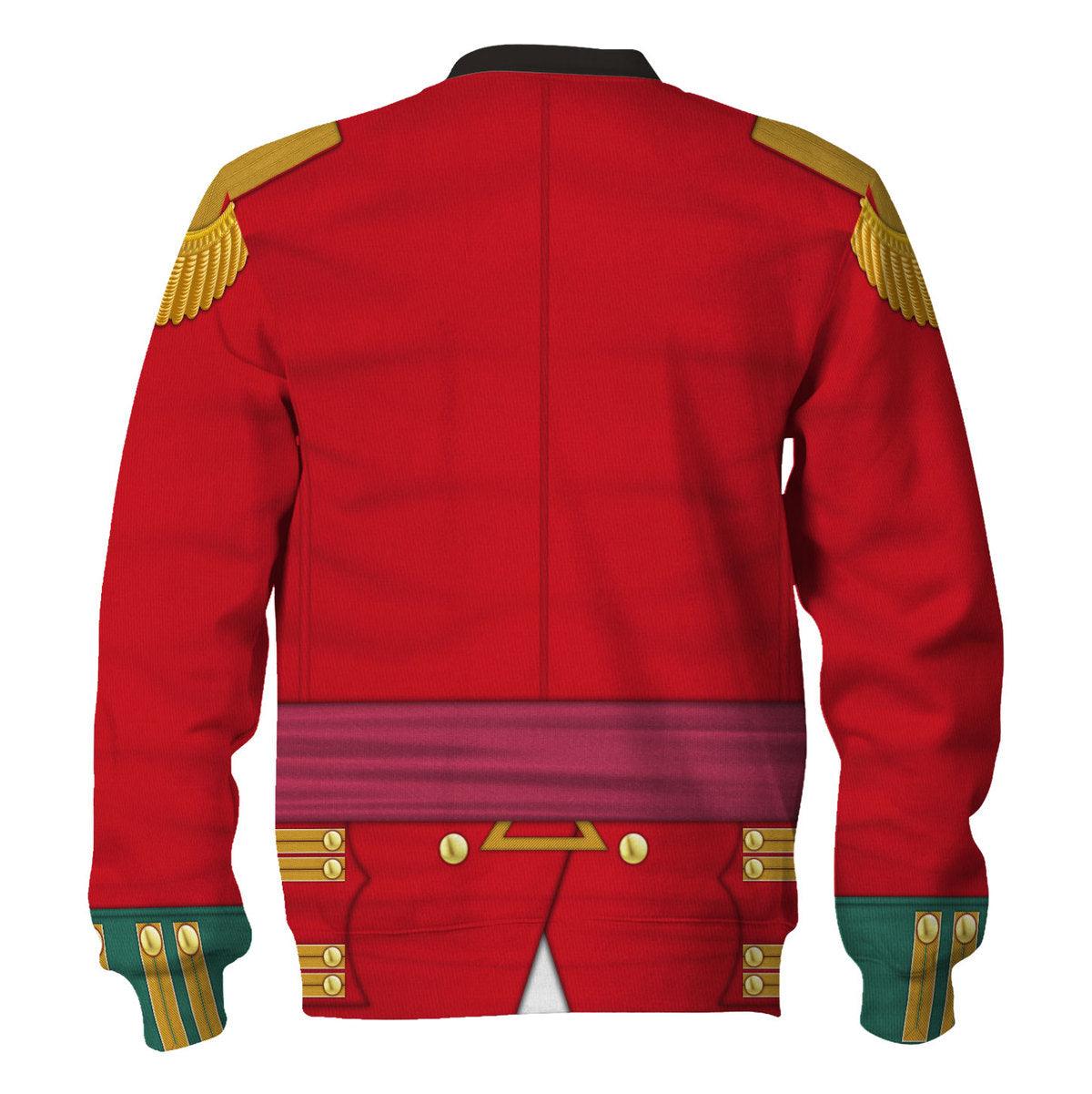 Gearhomie 69th Foot (South Lincolnshire) Officer- Flank Company (1812-1815) Uniform All Over Print Hoodie Sweatshirt T-Shirt Tracksuit - Gearhomie.com