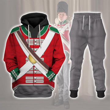 Gearhomie 69th Foot (South Lincolnshire) Private Centre Company (1812-1815) Uniform All Over Print Hoodie Sweatshirt T-Shirt Tracksuit - Gearhomie.com