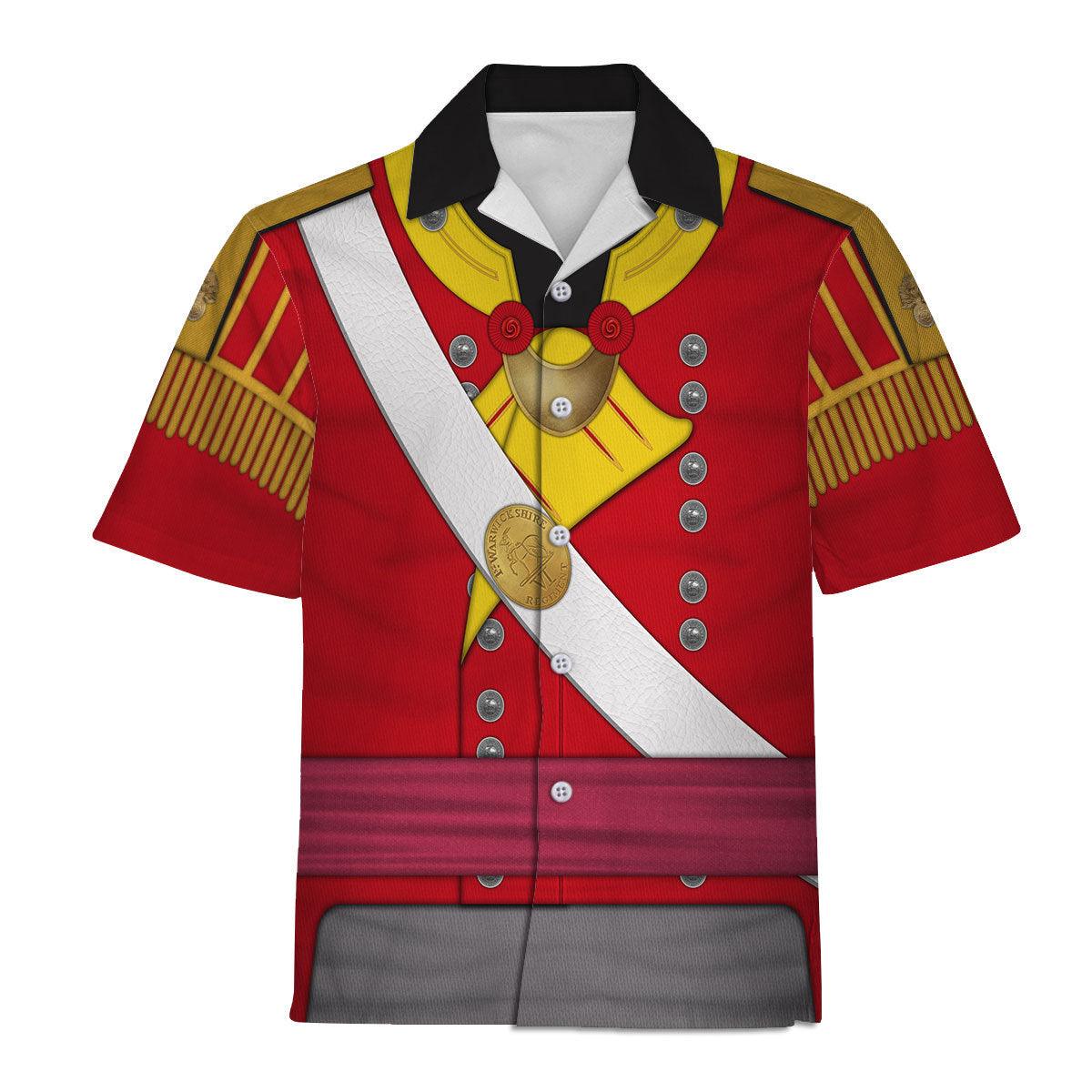 CustomsPig 6th Foot (Warwickshire) Officer-Grenadier Company (1812-1815) Uniform All Over Print Hoodie Sweatshirt T-Shirt Tracksuit - CustomsPig.com